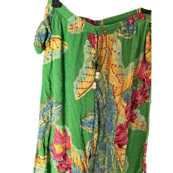 Cynthia Rowley Womens L Pants Palazzo CoverUp Lounge Beach Tropical Cottagecore - Picture 4 of 6